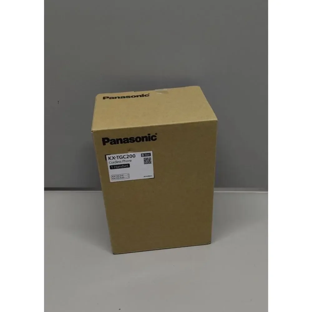 Panasonic KX-TGC200B Cordless Phone Black 1.6” Backlit Speakerphone Call Block